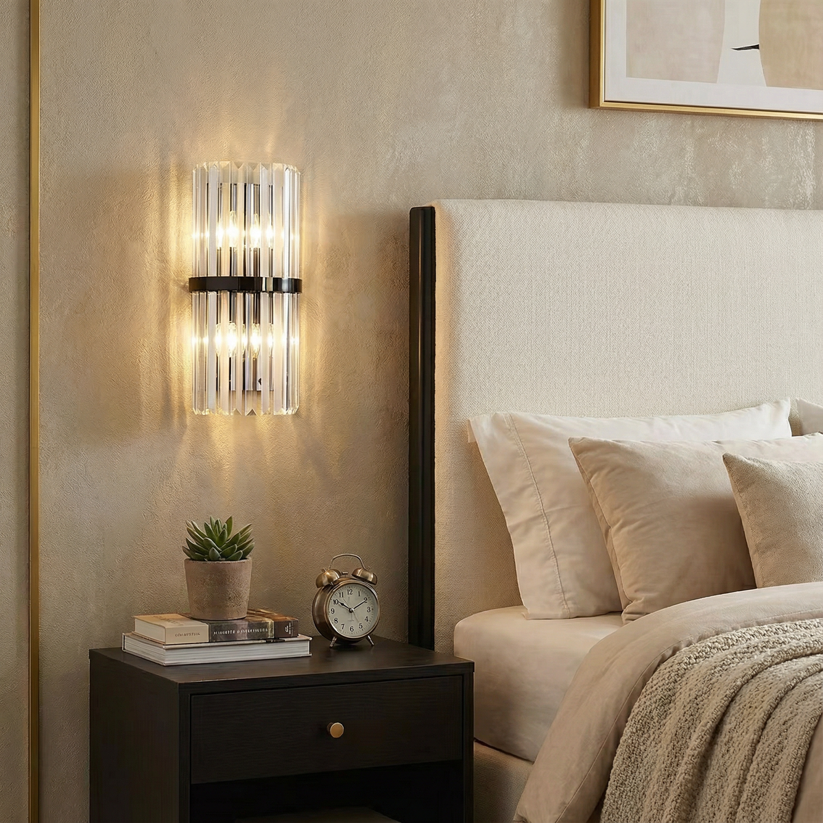 Elegant Wall Sconce | Stainless Steel Design with Diffused Glow | Modern Wall Light for Stylish Interiors 1