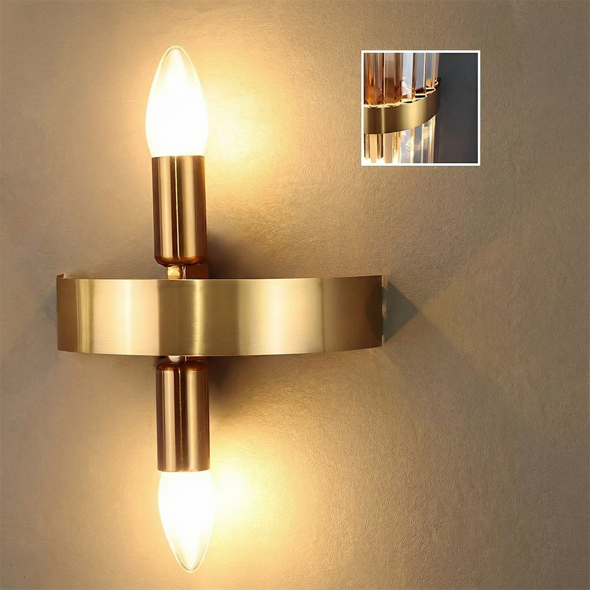 Elegant Wall Sconce | Stainless Steel Design with Diffused Glow | Modern Wall Light for Stylish Interiors 8