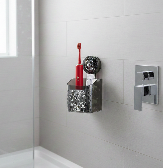 Modern Acrylic Shower Caddy | Suction Storage Organizer with Strong Load Capacity | Space-Saving Design for Easy Bathroom Storage