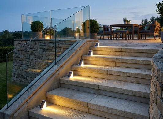 LumosPath | Stylish Solar-Powered Outdoor Step Light Fixtures