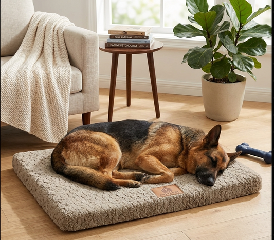 Orthopedic Dog Bed with Washable Faux Fur & Joint Support | Ideal for Deep Relaxation