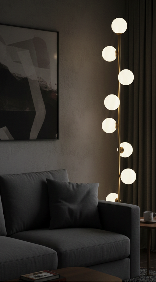 NordicGlow | Elegant Minimalist Modern Floor Lamp for Living Room