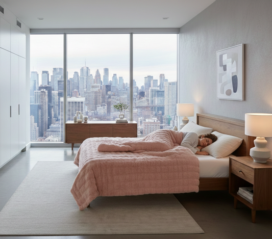 Cozy plush Flannel Blanket | Reversible Plush Design for Ultimate Comfort | Lightweight & Stylish for Home and Travel