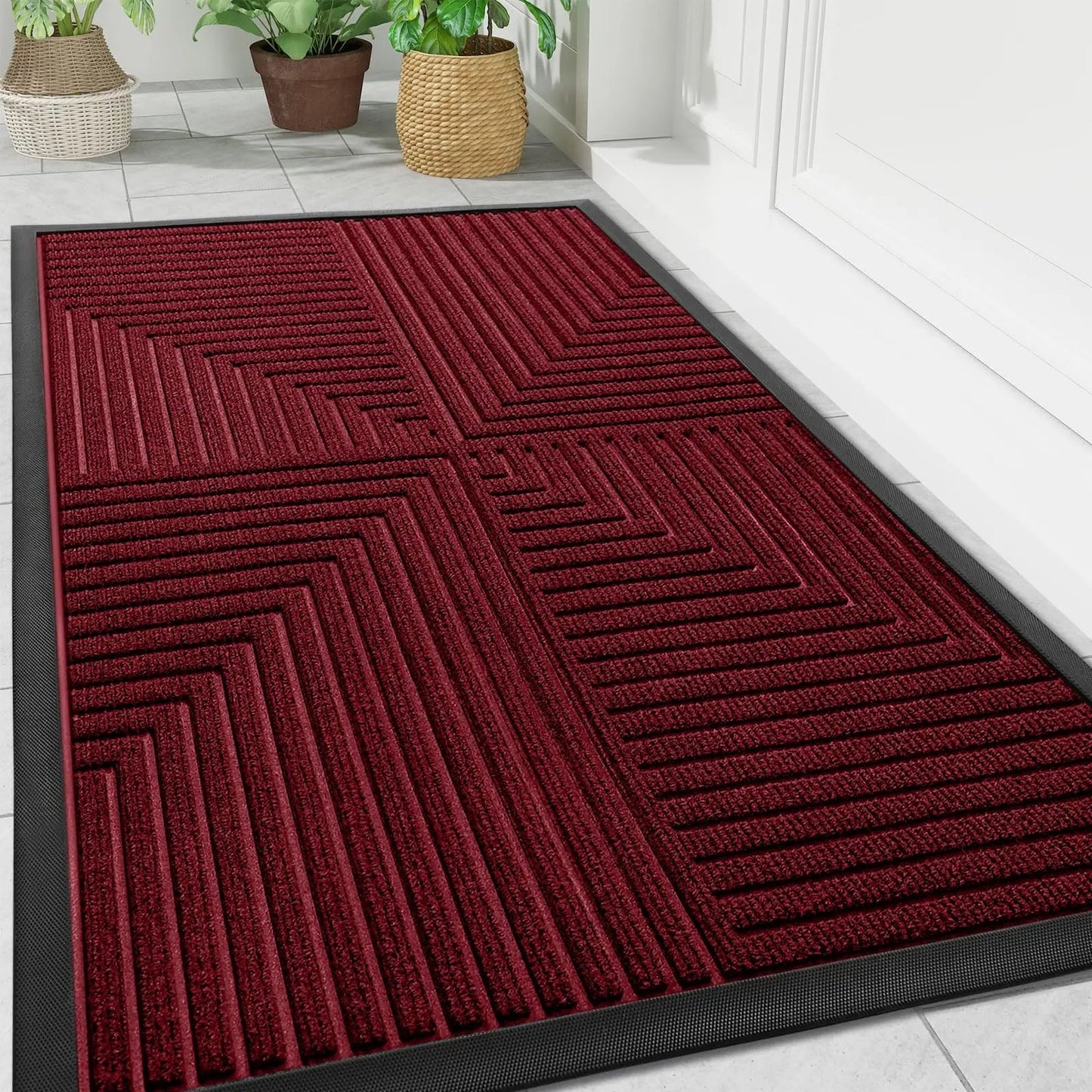Heavy-Duty Doormat | Anti-Slip Outdoor Mat with Dirt-Repellent Surface | Versatile Front Door Mat for Indoor & Outdoor Use 0