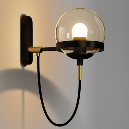 Hoskulle | Modern Elegant Iron Glass Wall Sconce Light Fixture 0