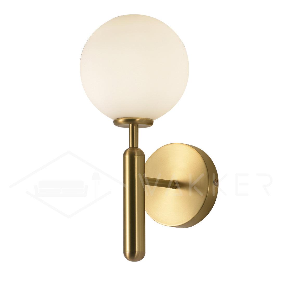 Lumenara | Elegant Minimalist Brass and Glass Wall Sconce Light Fixture 13