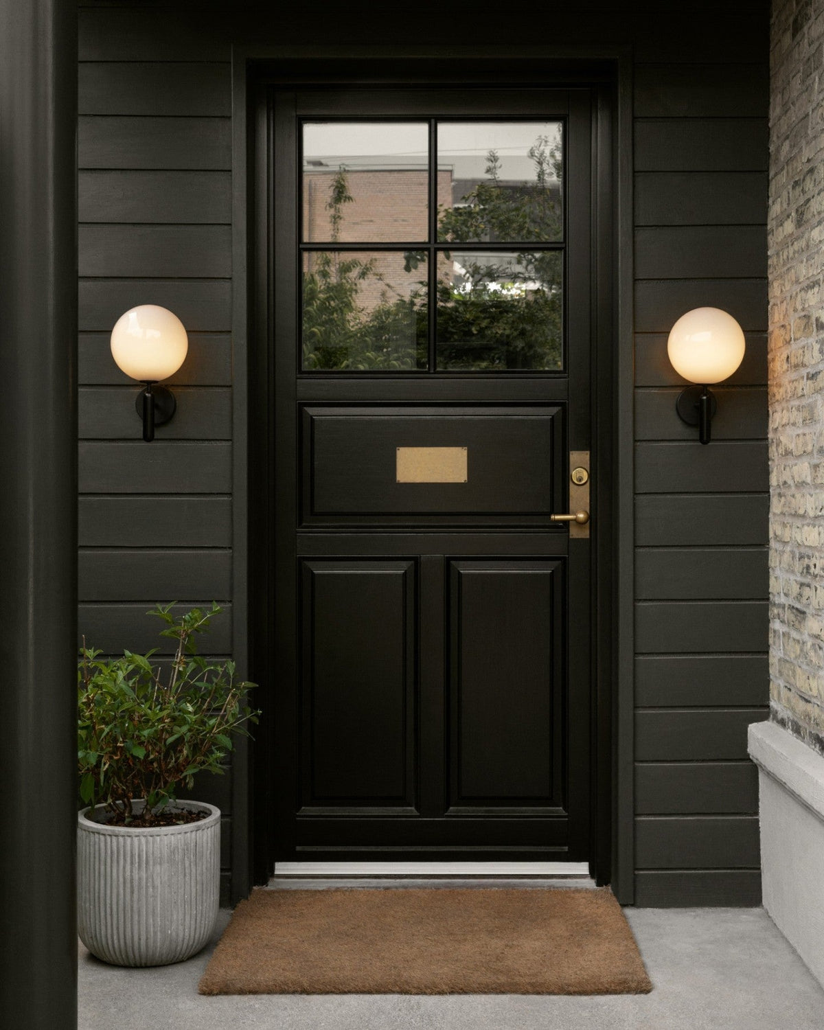 Lumenara | Elegant Minimalist Brass and Glass Wall Sconce Light Fixture 2