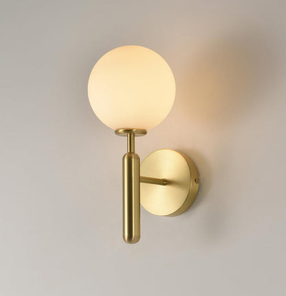 Lumenara | Elegant Minimalist Brass and Glass Wall Sconce Light Fixture 6