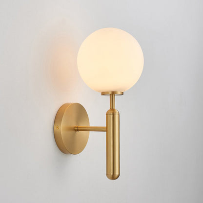 Lumenara | Elegant Minimalist Brass and Glass Wall Sconce Light Fixture 7