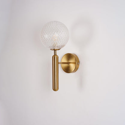 Lumenara | Elegant Minimalist Brass and Glass Wall Sconce Light Fixture 9