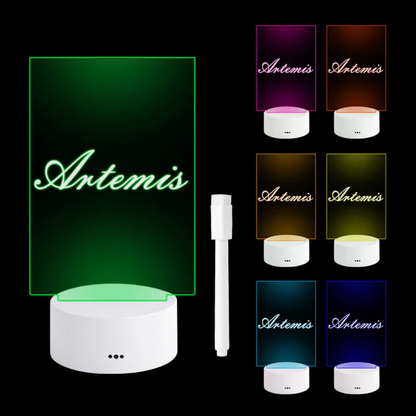 LuminaraGlow | Stylish Modern Acrylic Illuminated Message Board 4