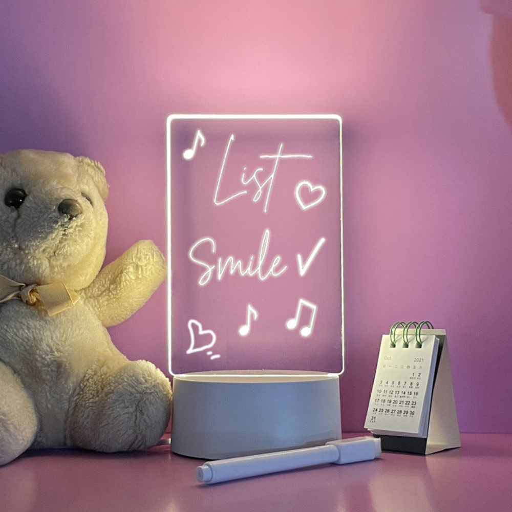 LuminaraGlow | Stylish Modern Acrylic Illuminated Message Board 6