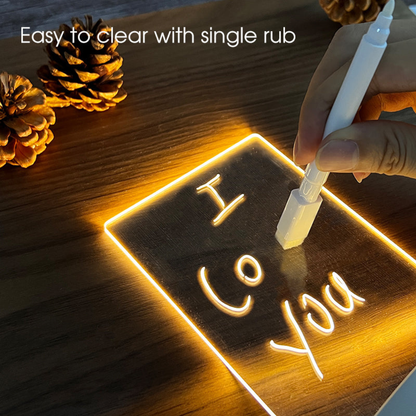 LuminaraGlow | Stylish Modern Acrylic Illuminated Message Board 7