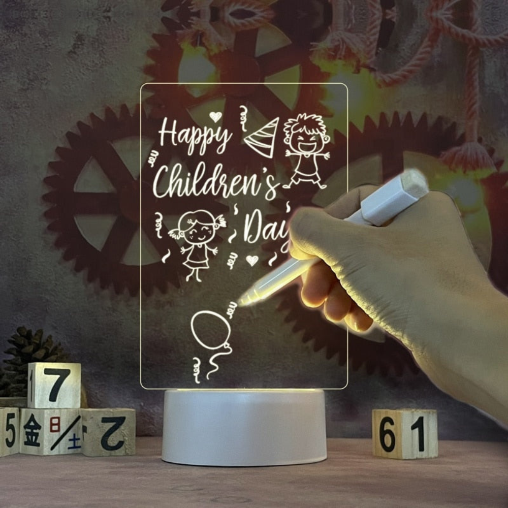 LuminaraGlow | Stylish Modern Acrylic Illuminated Message Board 8