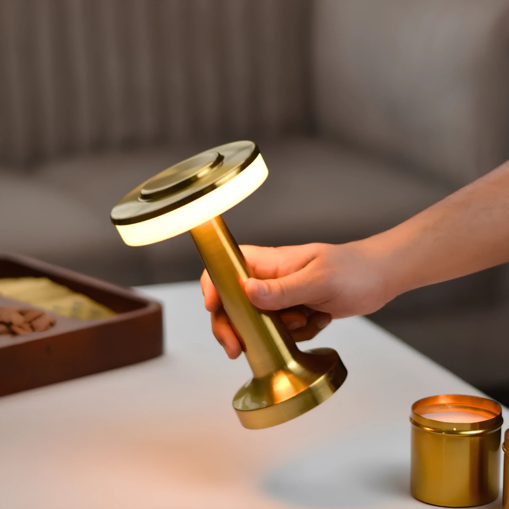 Luminara | Elegant Cordless LED Touch Table Lamp for Modern Spaces 8