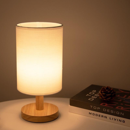 Luminara | Elegant Dimmable Mid Century Modern Wood Table Lamp 0