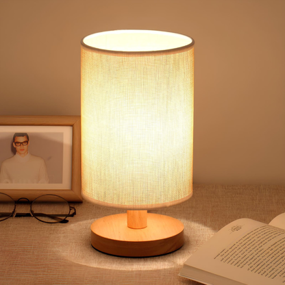 Luminara | Elegant Dimmable Mid Century Modern Wood Table Lamp 2