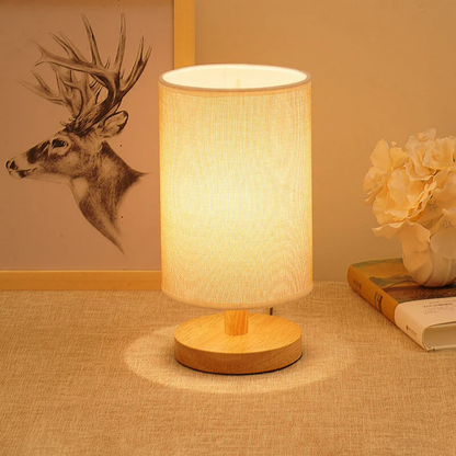 Luminara | Elegant Dimmable Mid Century Modern Wood Table Lamp 7