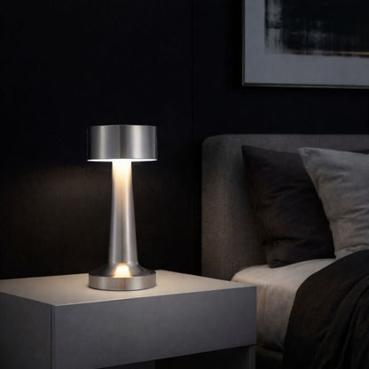 Luminara | Elegant Retro Metal Cordless Table Lamp with Adjustable Brightness 6