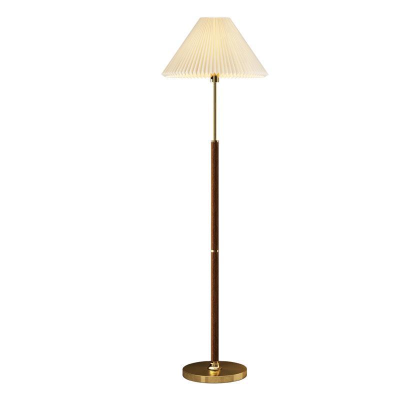 Luminara | Modern Minimalist Wood and Fabric Floor Lamp for Living Room 6