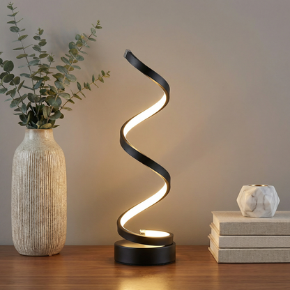 Luminara | Stylish Modern Spiral USB Table Lamp with Dimmable Function 0