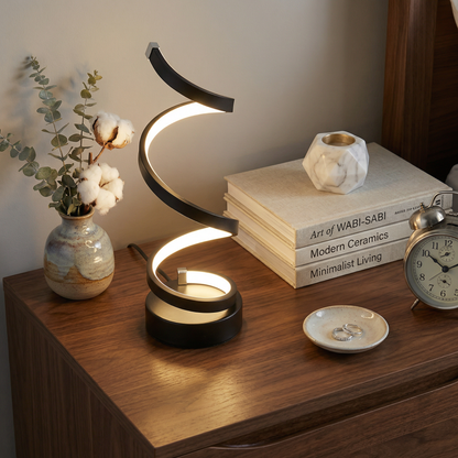 Luminara | Stylish Modern Spiral USB Table Lamp with Dimmable Function 2