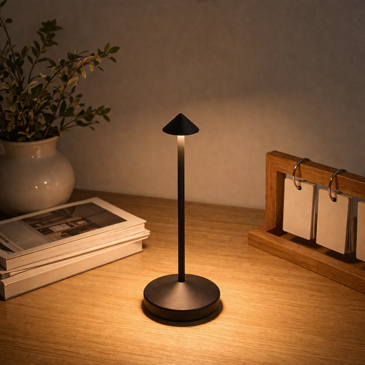 Luminara | Stylish Rechargeable Cordless Table Lamp with Adjustable Brightness 0