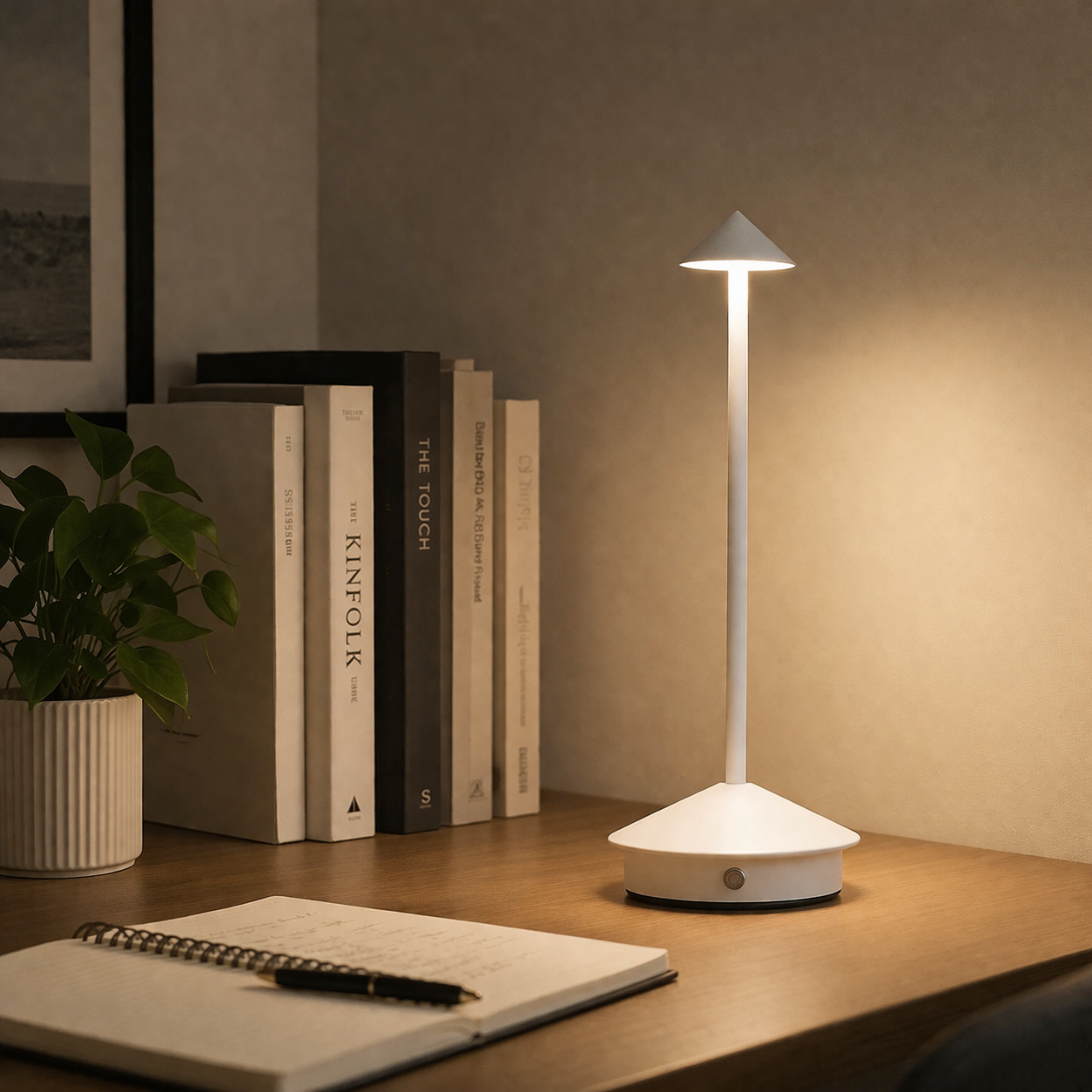 Luminara | Stylish Rechargeable Cordless Table Lamp with Adjustable Brightness 5