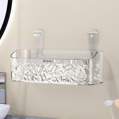 Modern Acrylic Shower Caddy | Suction Storage Organizer with Strong Load Capacity | Space-Saving Design for Easy Bathroom Storage 4
