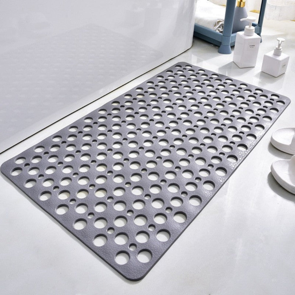 Non-Slip Bath Mat | Shower Mat with Strong Suction Cups | Quick-Drying Design for Safety and Comfort 0