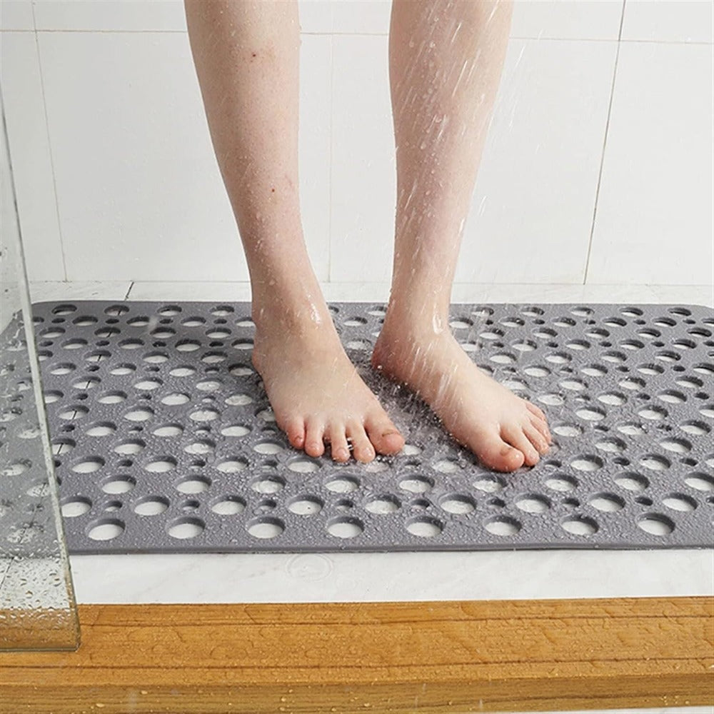 Non-Slip Bath Mat | Shower Mat with Strong Suction Cups | Quick-Drying Design for Safety and Comfort 2