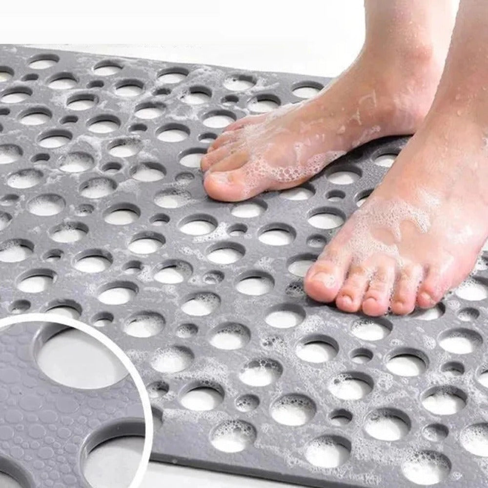Non-Slip Bath Mat | Shower Mat with Strong Suction Cups | Quick-Drying Design for Safety and Comfort 3