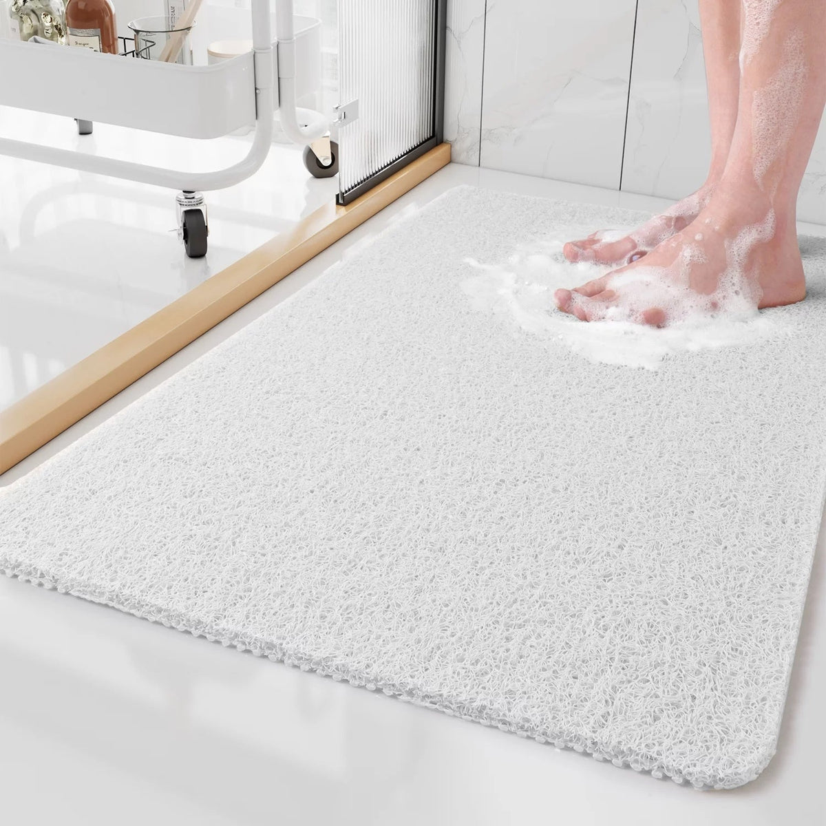 Non Slip Bath Mat | Quick-Drying Shower Mat with Strong Suction Cups | Enhanced Safety for Your Bathroom 5