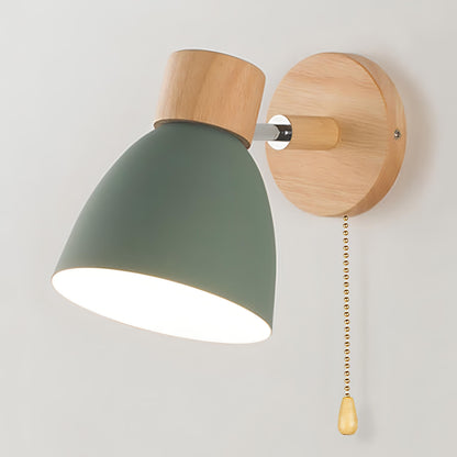 NordicGlow | Elegant Wooden Modern Wall Sconce Light with Pull Switch 1