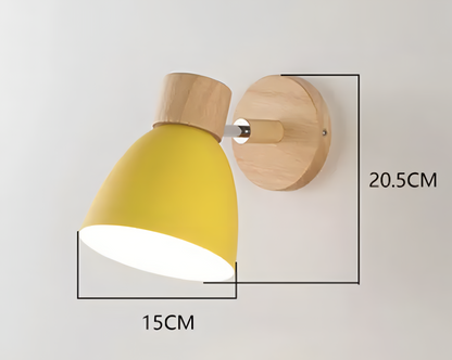NordicGlow | Elegant Wooden Modern Wall Sconce Light with Pull Switch 5