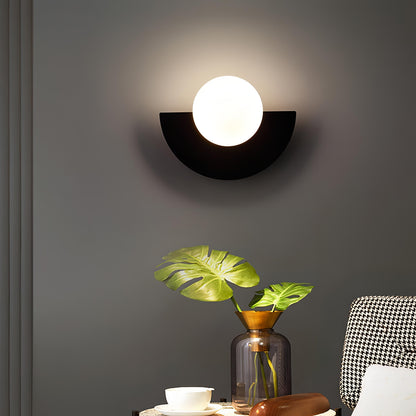 NordicGlow | Modern Sleek Semicircle LED Wall Sconce Light 2