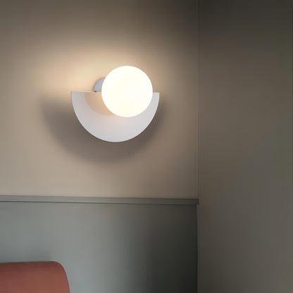 NordicGlow | Modern Sleek Semicircle LED Wall Sconce Light 3
