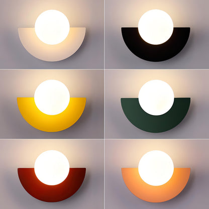 NordicGlow | Modern Sleek Semicircle LED Wall Sconce Light 4