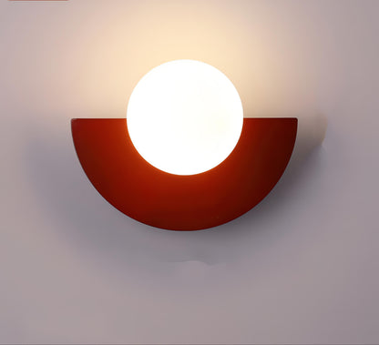 NordicGlow | Modern Sleek Semicircle LED Wall Sconce Light 7