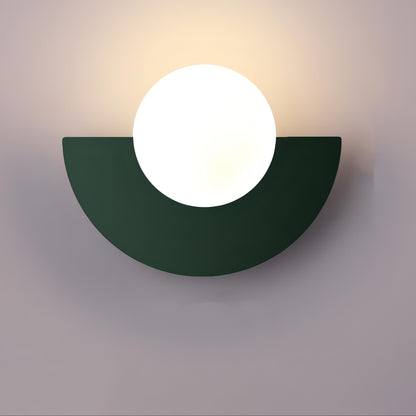 NordicGlow | Modern Sleek Semicircle LED Wall Sconce Light 8