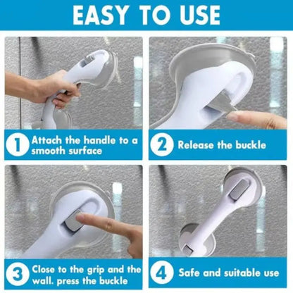 Safety Handle | Suction Grab Bar for Shower with Easy Installation | Durable Support for Bath Safety 7