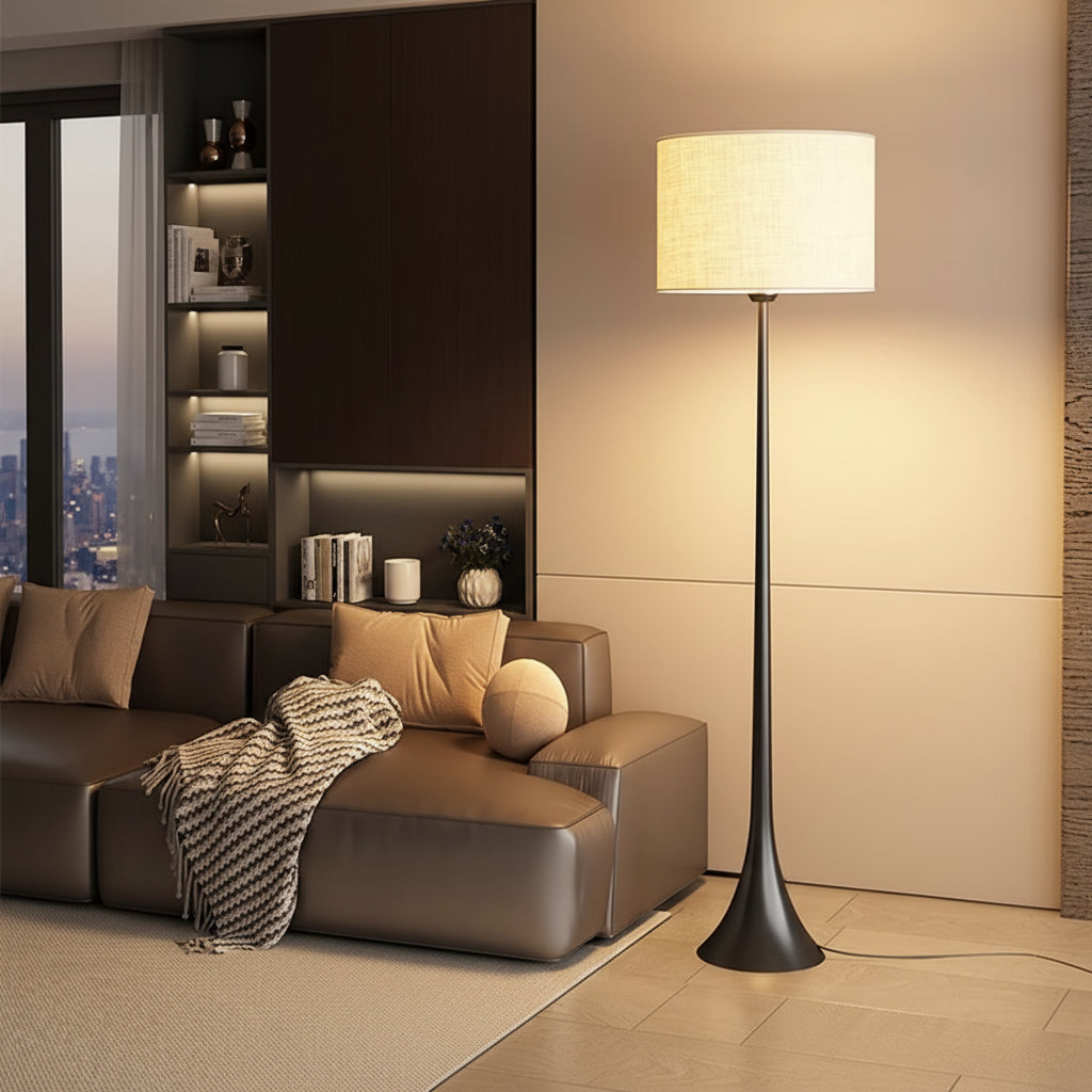 SilkAura | Elegant Modern LED Standing Floor Lamp for Living Room 0