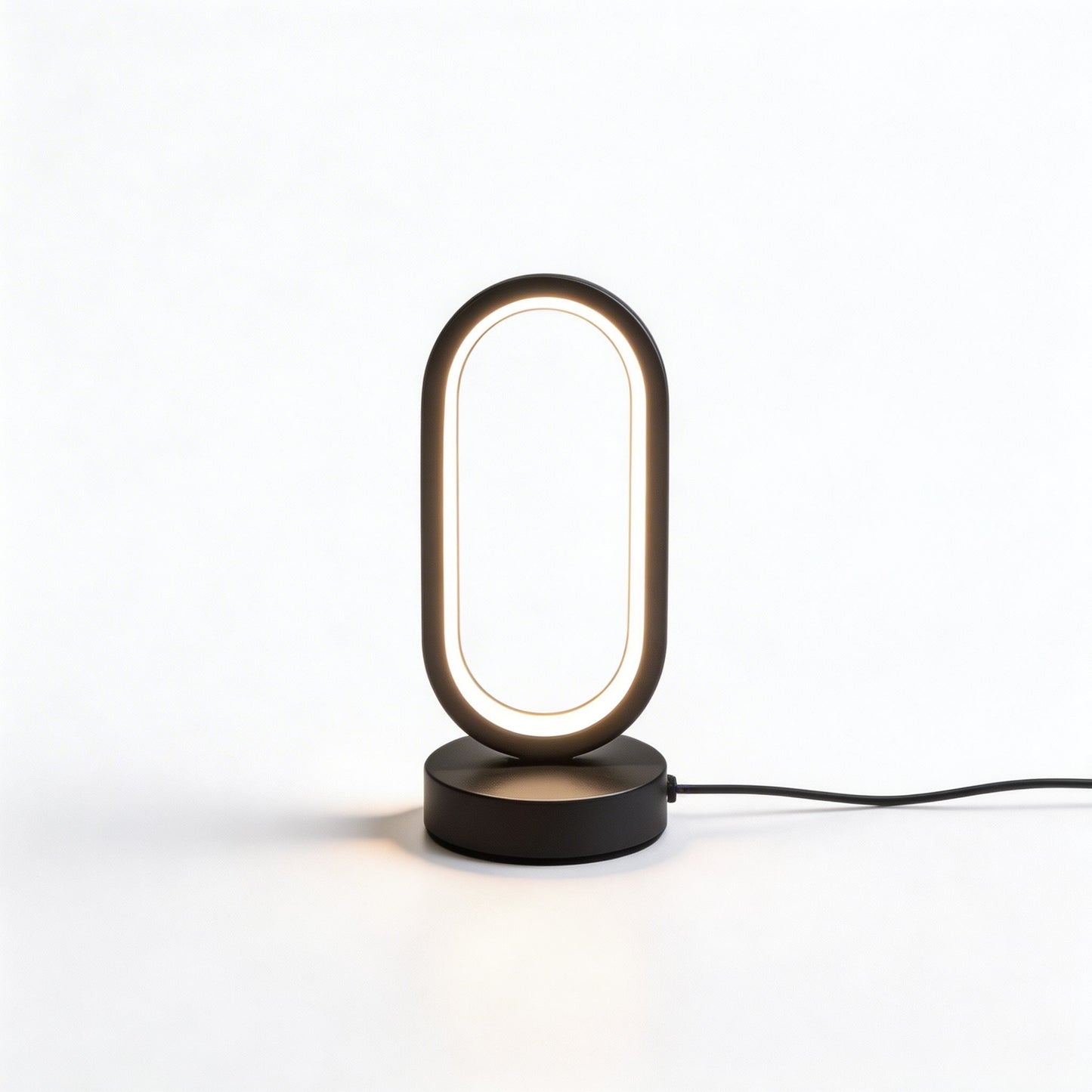 Sleek Mini Black Table Lamp | Touch Control LED with USB Charging for Eye-Caring Lighting 1