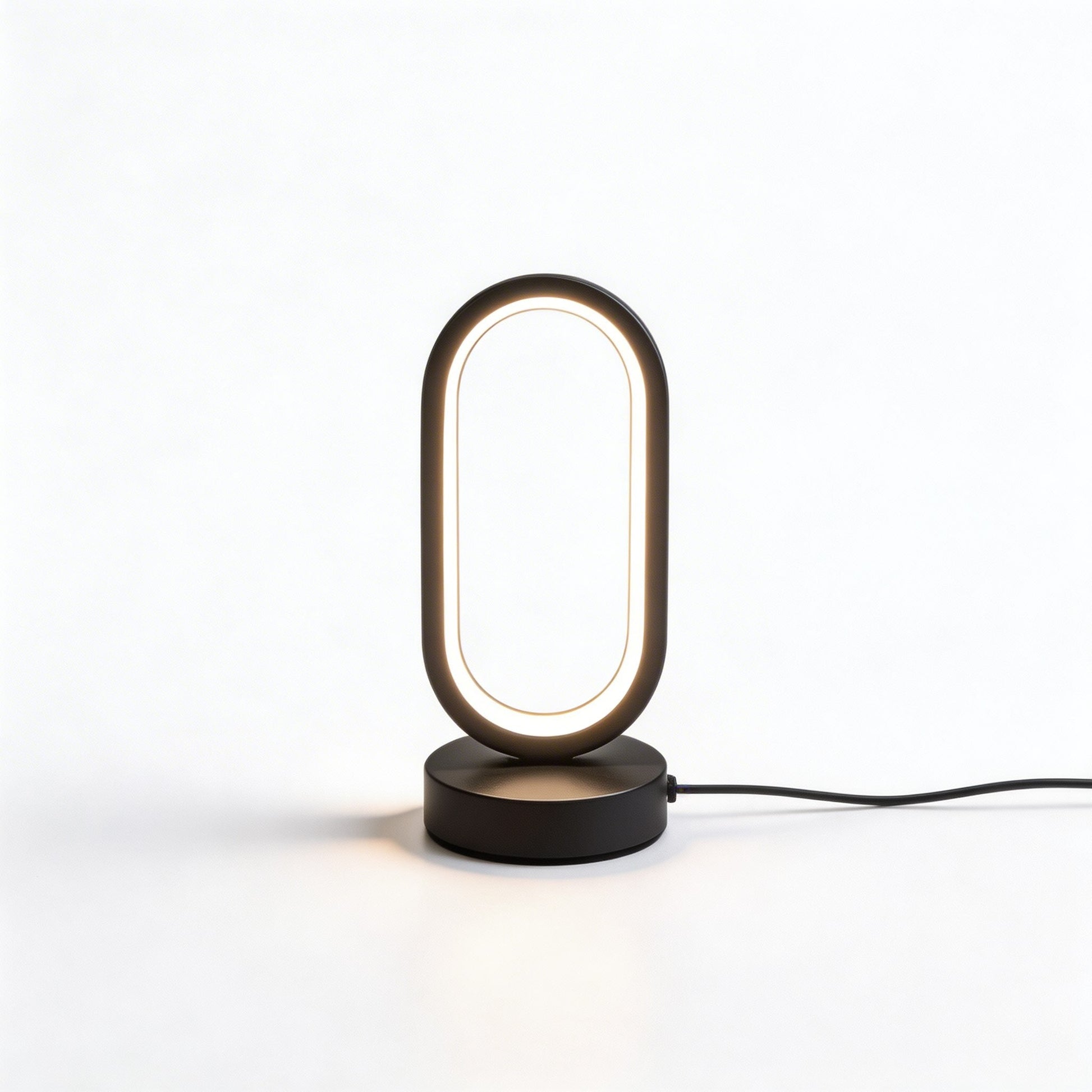 Sleek Mini Black Table Lamp | Touch Control LED with USB Charging for Eye-Caring Lighting 1
