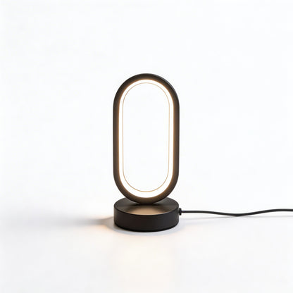 Sleek Mini Black Table Lamp | Touch Control LED with USB Charging for Eye-Caring Lighting 1