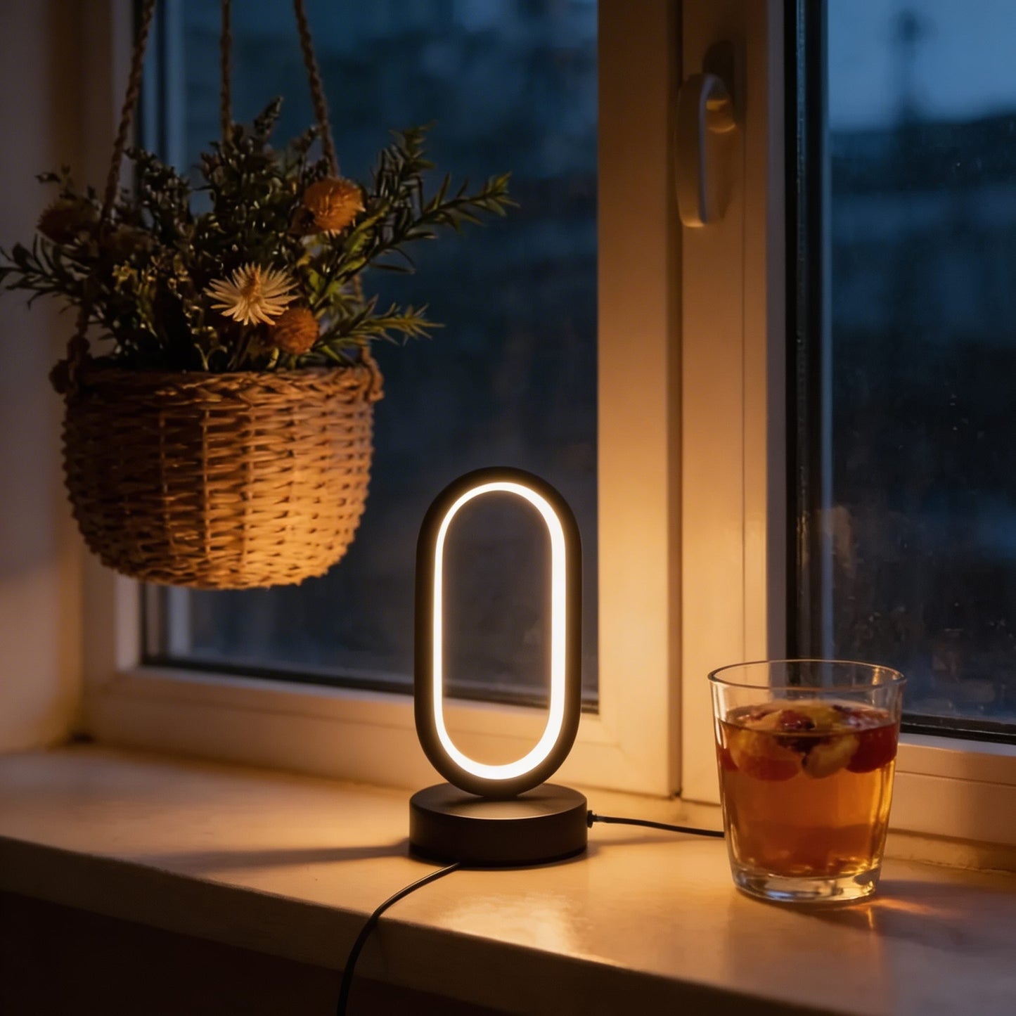 Sleek Mini Black Table Lamp | Touch Control LED with USB Charging for Eye-Caring Lighting 3