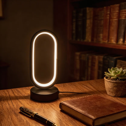 Sleek Mini Black Table Lamp | Touch Control LED with USB Charging for Eye-Caring Lighting 4