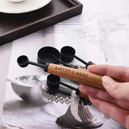 Stainless Steel Measuring Cups and Spoons Set with Ergonomic Handles Ð Stylish Design for Precision Cooking 2