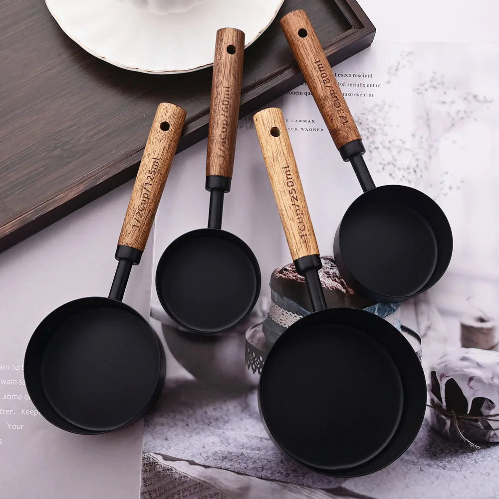 Stainless Steel Measuring Cups and Spoons Set with Ergonomic Handles Ð Stylish Design for Precision Cooking 3