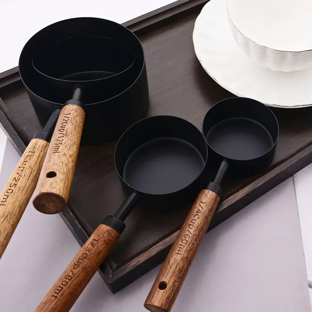 Stainless Steel Measuring Cups and Spoons Set with Ergonomic Handles Ð Stylish Design for Precision Cooking 4